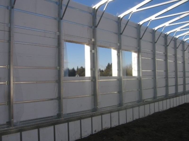 Commercial Polycore Canada Curtain Wall System for Pre Engineered Frames